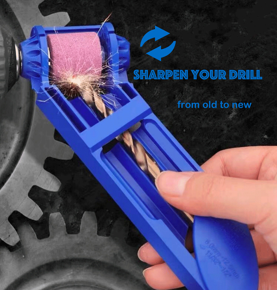 Drill Bit SHARPENER Corundum Grinding Wheel Titanium Portable Powered Tools US