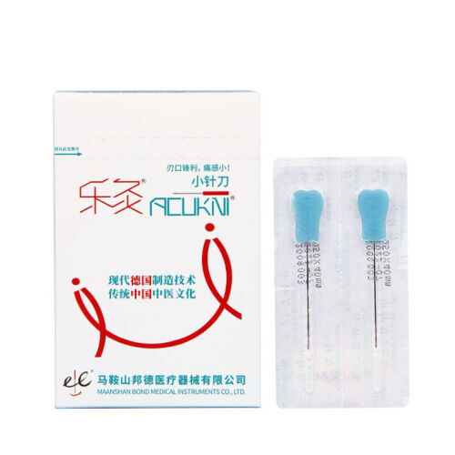 Acupotomy Acupuncture Flat Head Plastic leaf handle Needle 50/BX P type no tube