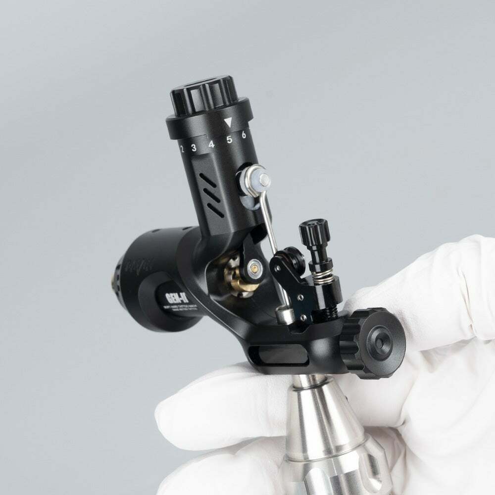 Raven II Adjustable Tattoo Rotary Gun Machine Hand Controller Battery Grip Kit