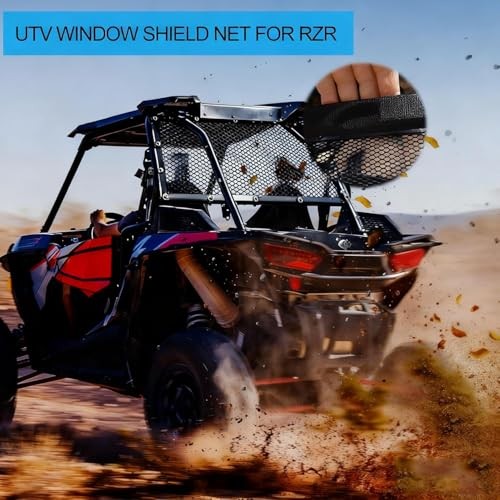 Window Net Roll Cage Mesh Net Guard Front Rear Right and Left Window Black