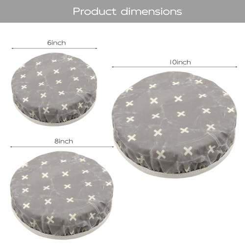 3 Pcs Reusable Bowl Covers for Bread Proofing, Machine Washable Cotton