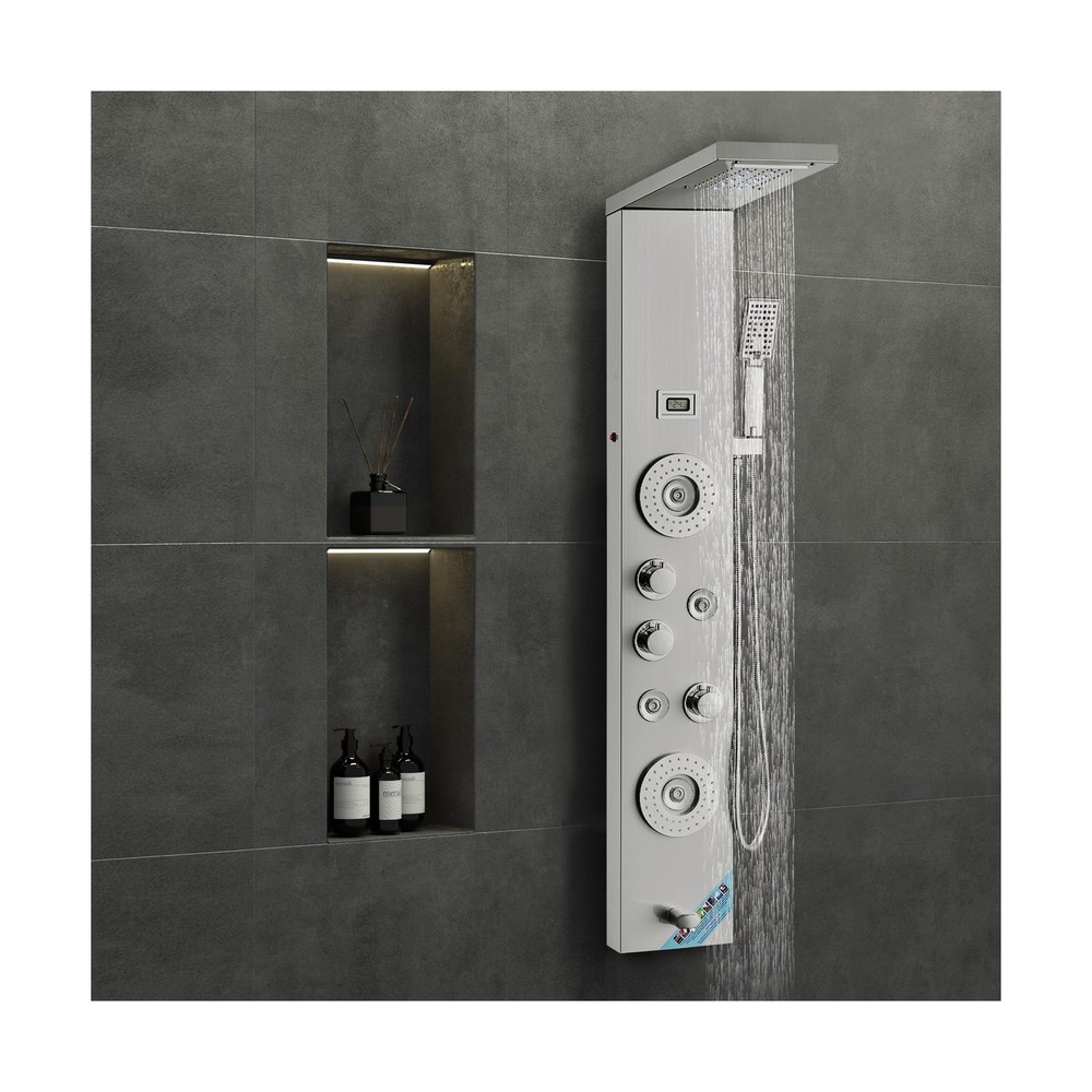VEVOR Shower Panel System, 6 Shower Modes, LED & Display Shower Pan... Fast Ship