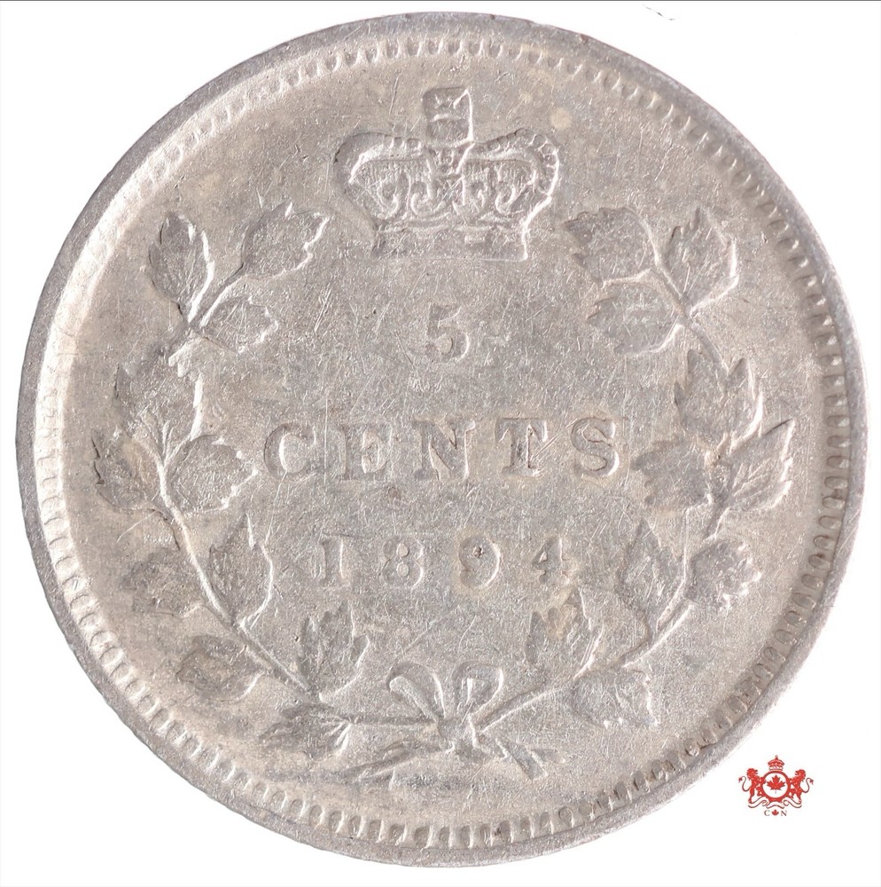 1894 Canada 5 Cents - VF/EF - Lot#13018