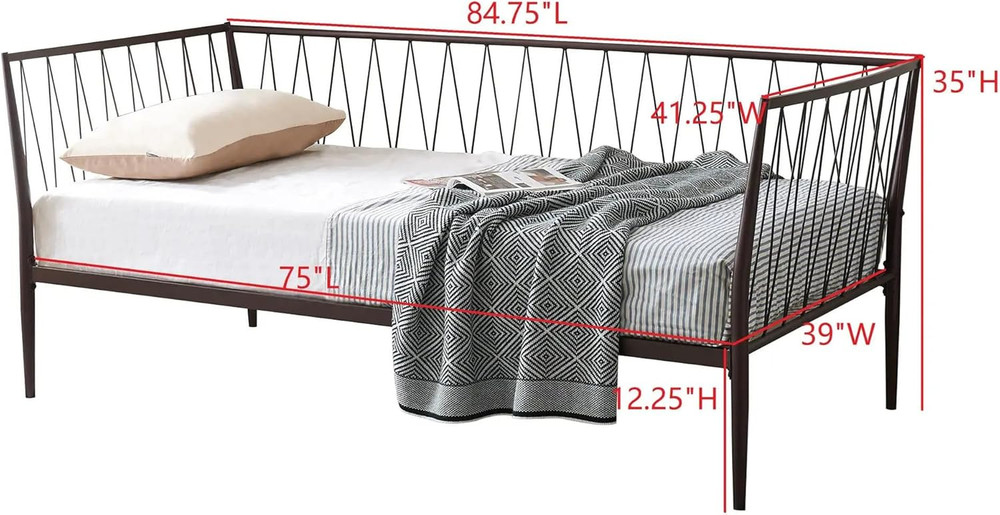 Bella Daybed with Trundle – Modern Space-Saving Sofa Bed for Small Rooms