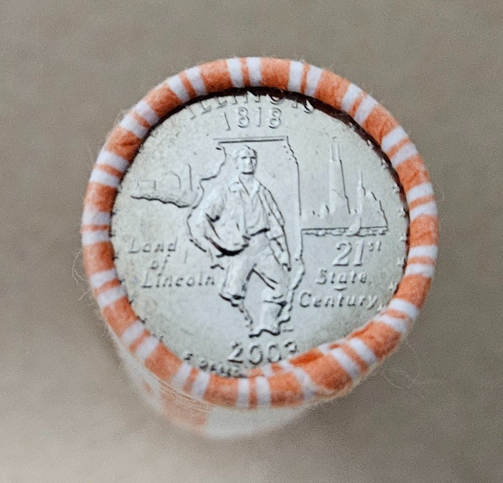 UNC Roll of 2003-D Illinois State Quarters - Uncirculated