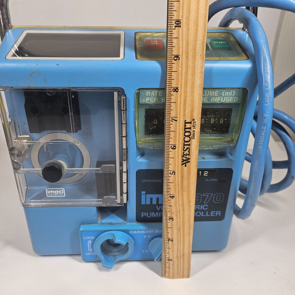 Imed 970 Volumetric Pump Controller Vintage UNTESTED AS-IS