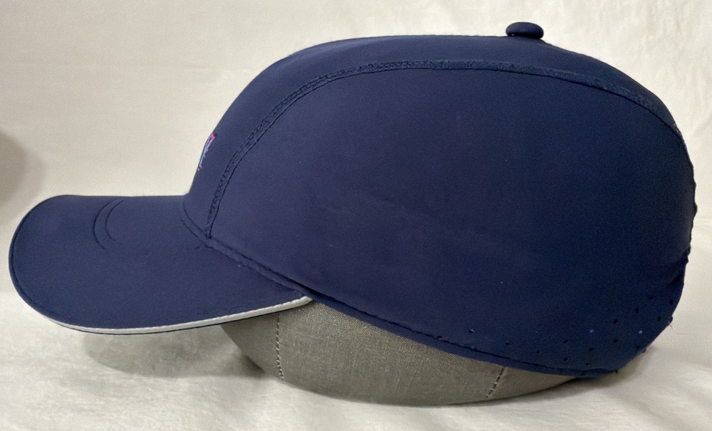 Brooks Run Happy Blue Athletic Running Cap Adjustable OSFA