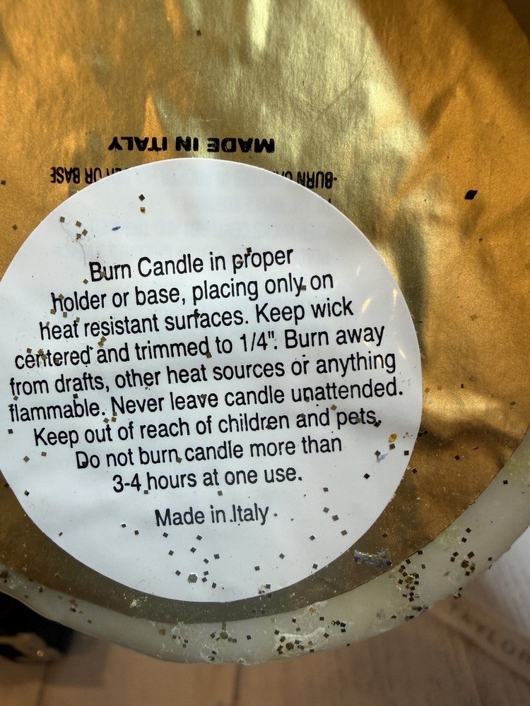Made In Italy For Lord And Taylor Nutcracker Candle