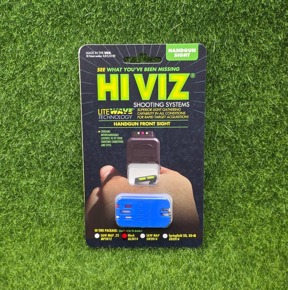Hi-Viz Litewave Interchangeable 3-Color Front Sight for Glock All Models #GL2014