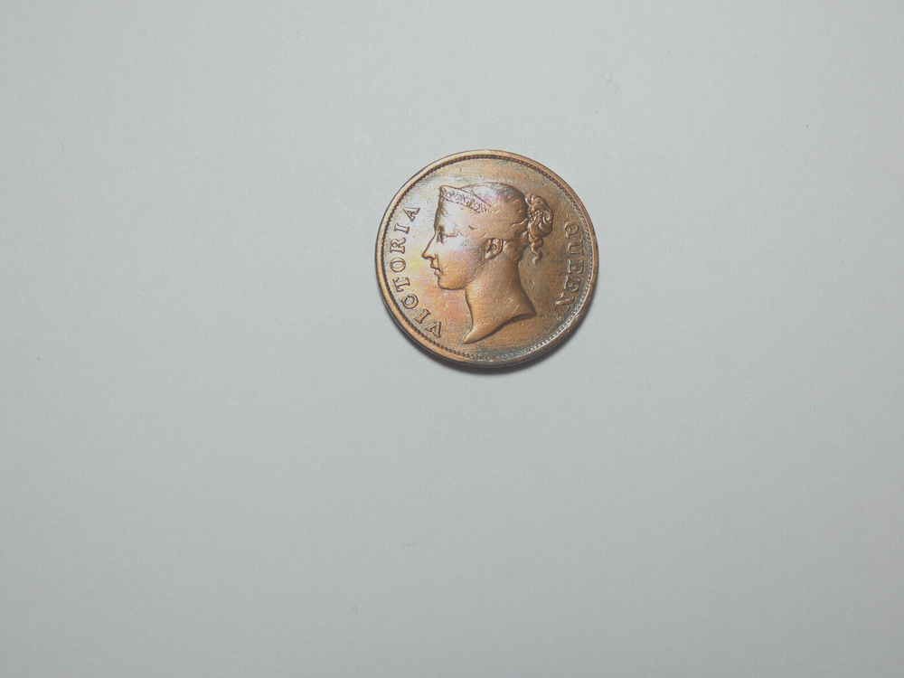 1862 STRAITS SETTLEMENTS 1 CENT. YH VICTORIA