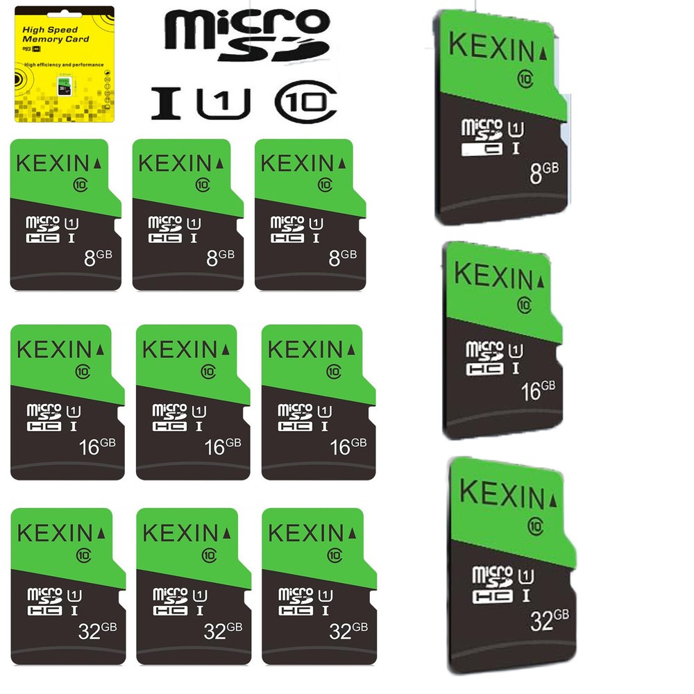5/10 Pack Micro SD Card 8GB 16GB 32GB with SD Adapter microSDHC Memory Card