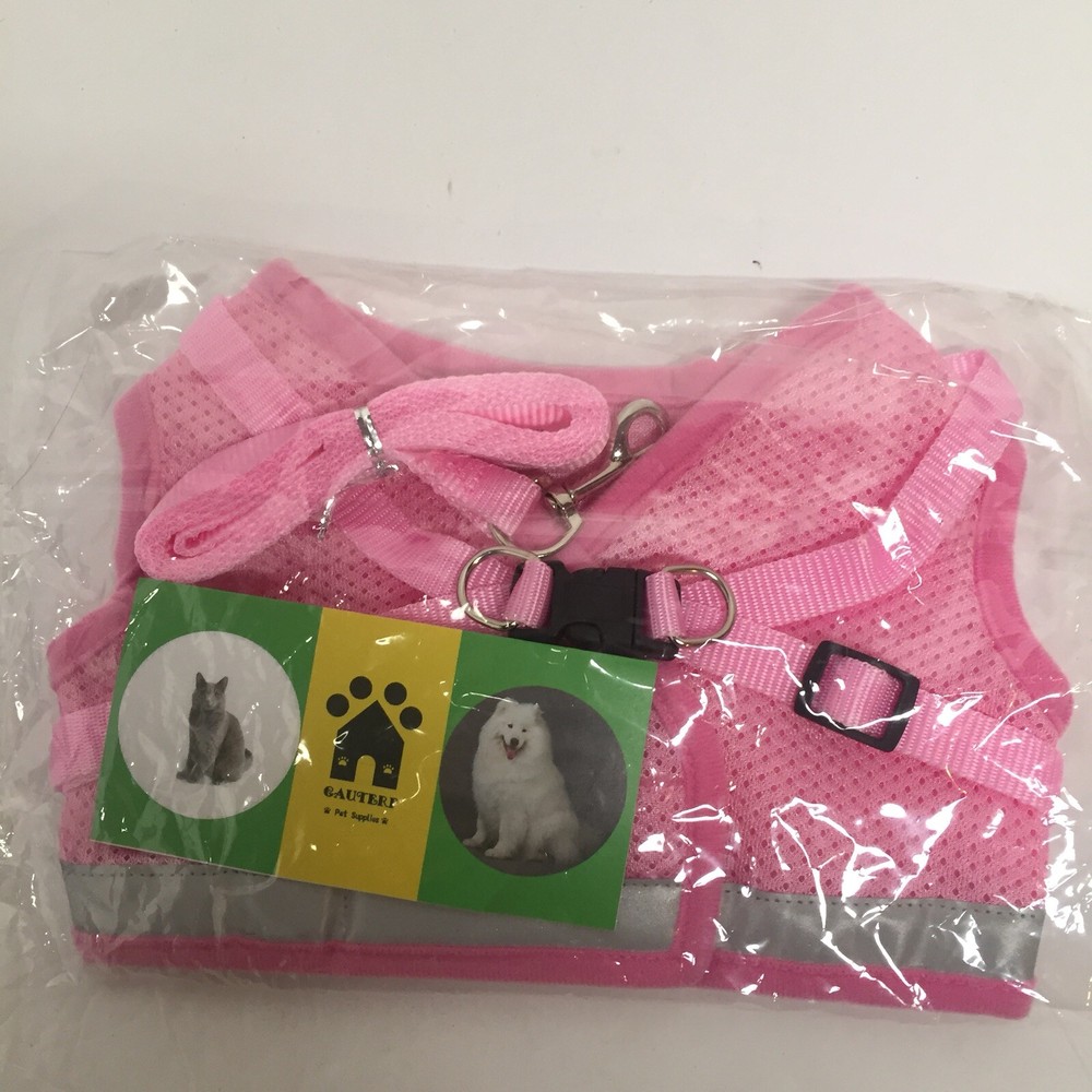 Gauterf Pets Universal Harness Soft Vest Size XL (11-14lbs) Pink
