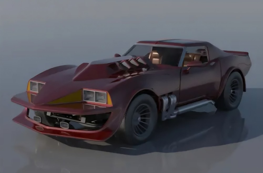ABS Type Resin 3D Printed Corvette Summer Model Kit