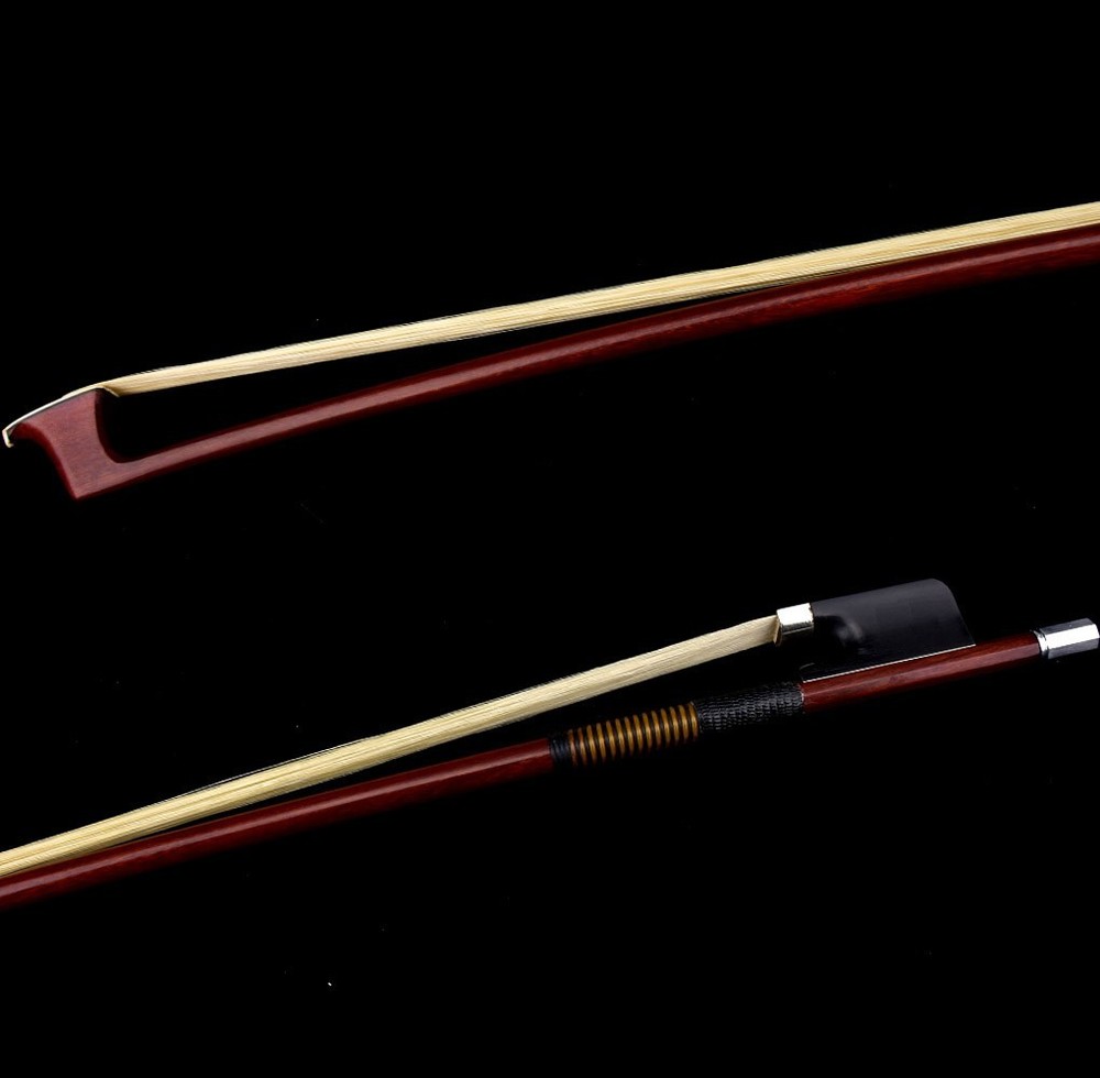 D.PECCATTE Copy Master Antique Pernambuco Cello Bow 4/4 Ebony No eye Silver 81g