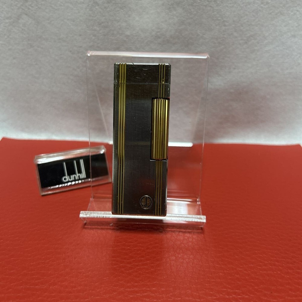 Overhauled Dunhill Rollagas lighter Silver Gold d mark without box