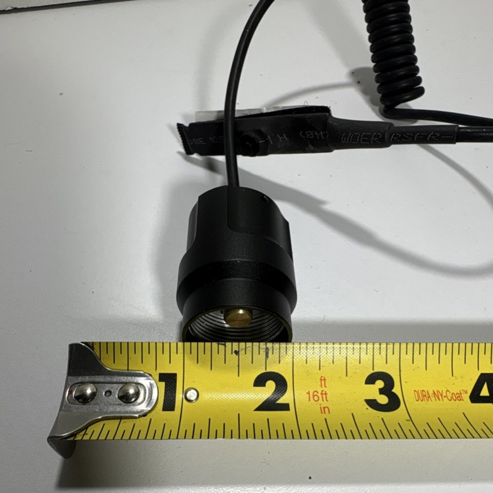 Black Remote Pressure Switch, Aluminum, Flashlight.