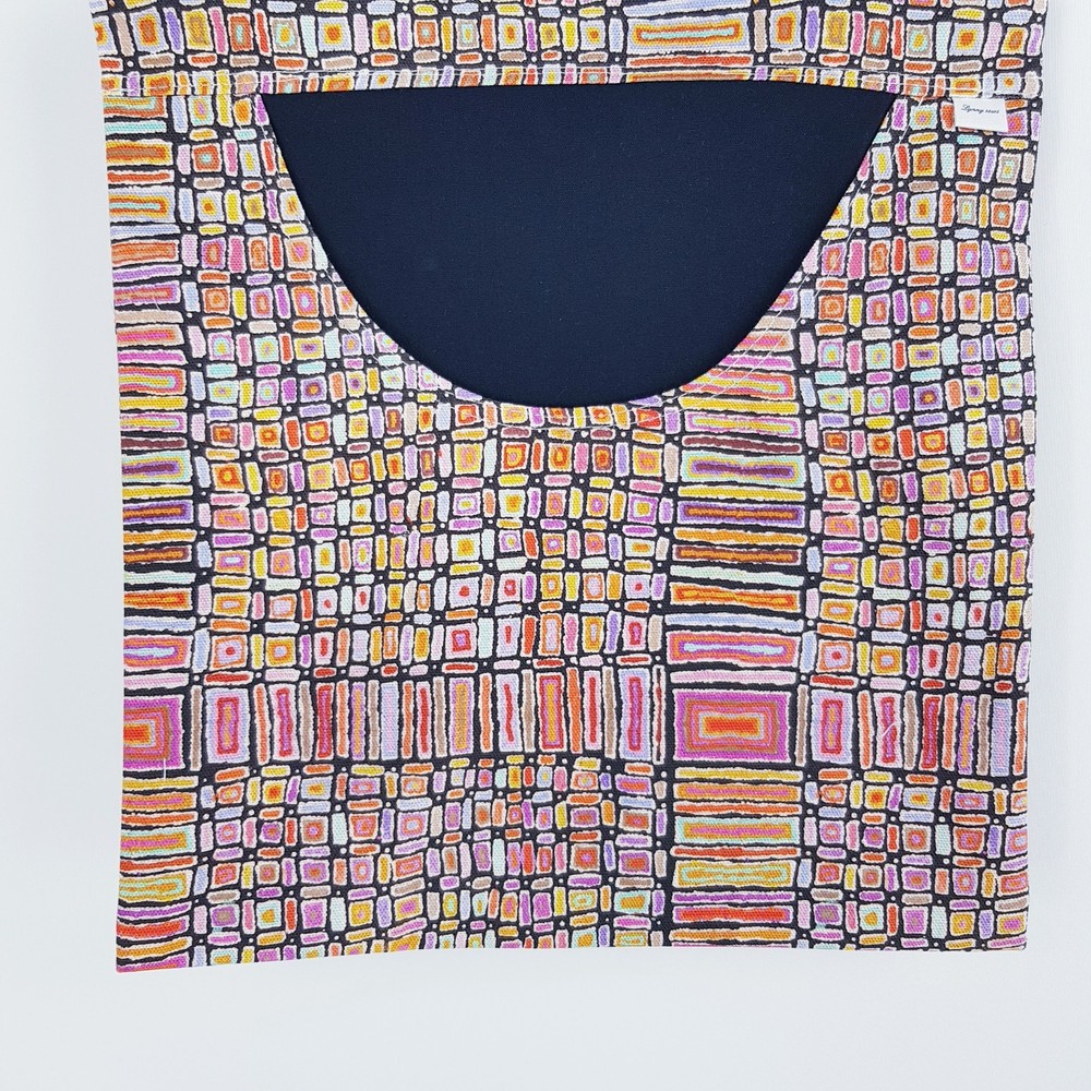 Peg Bag Handmade Multi-Coloured Abstract Print Lined Laundry Clothes Peg Holder