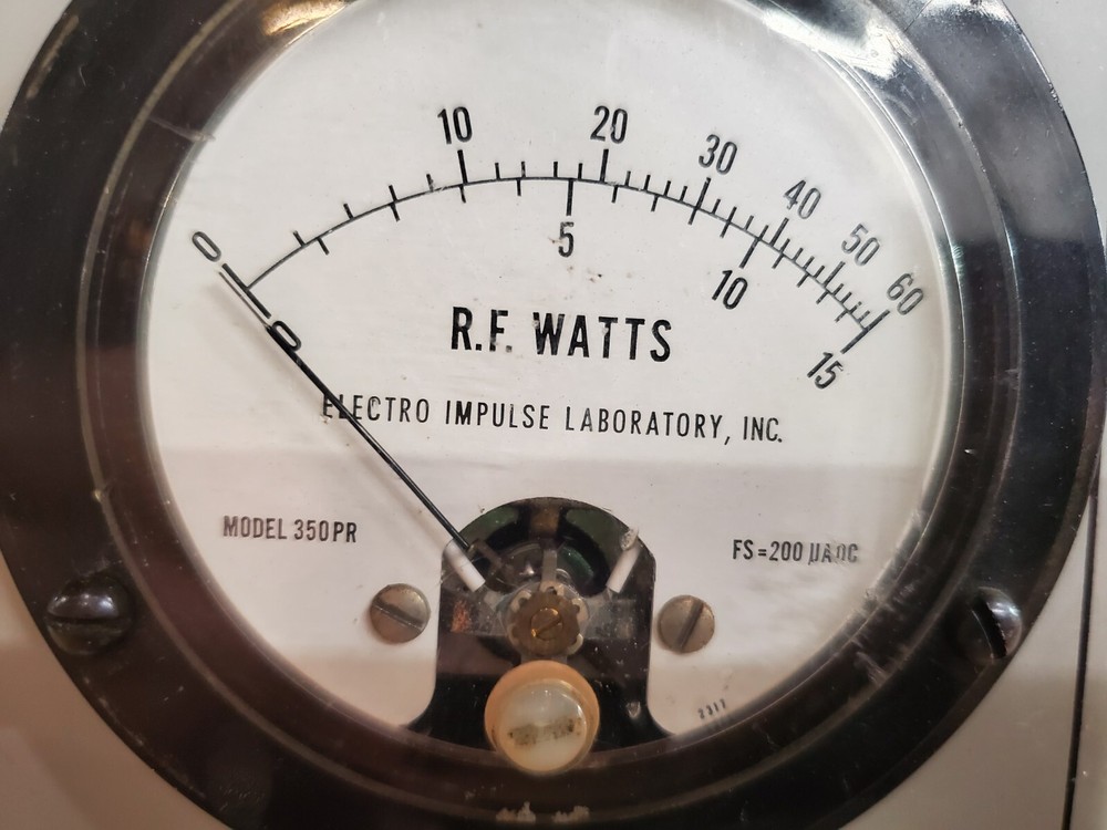 Electro Impulse PM-10 RF Wattmeter Radio Frequency Power Test Set, 60/15 Watts