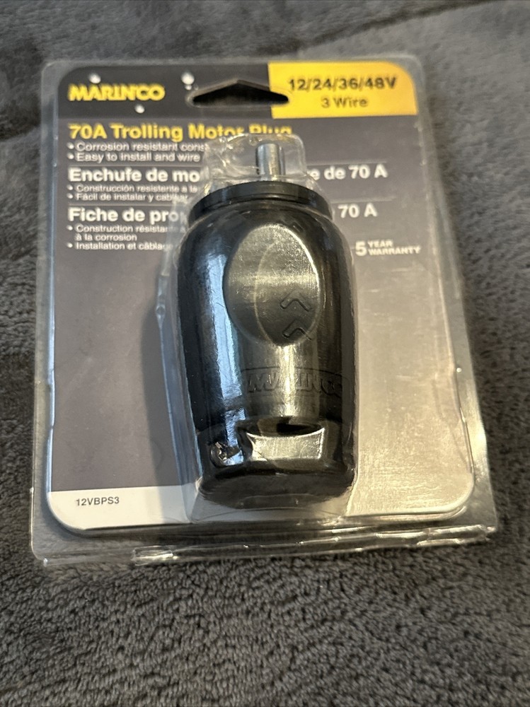 Marinco 70A Trolling Motor Plug 12VBPS3-NEW NEVER USED!!!!!!!