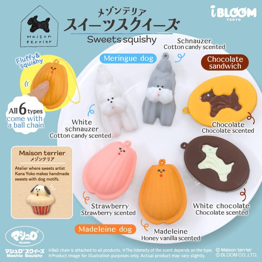 iBloom Squishy Maison Terrier Sweets Squishy Blind Box Scented Stress Relief