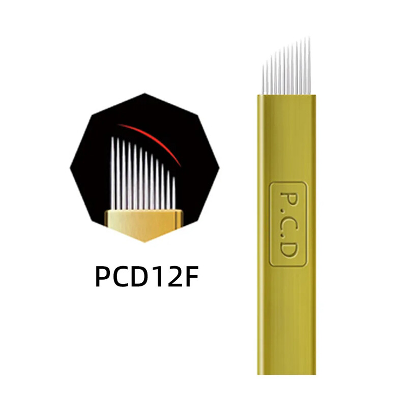 12F PIN Microblading Hard PCD NeedlBlade Permanent Makeup Eyebrow Tattoo Needles