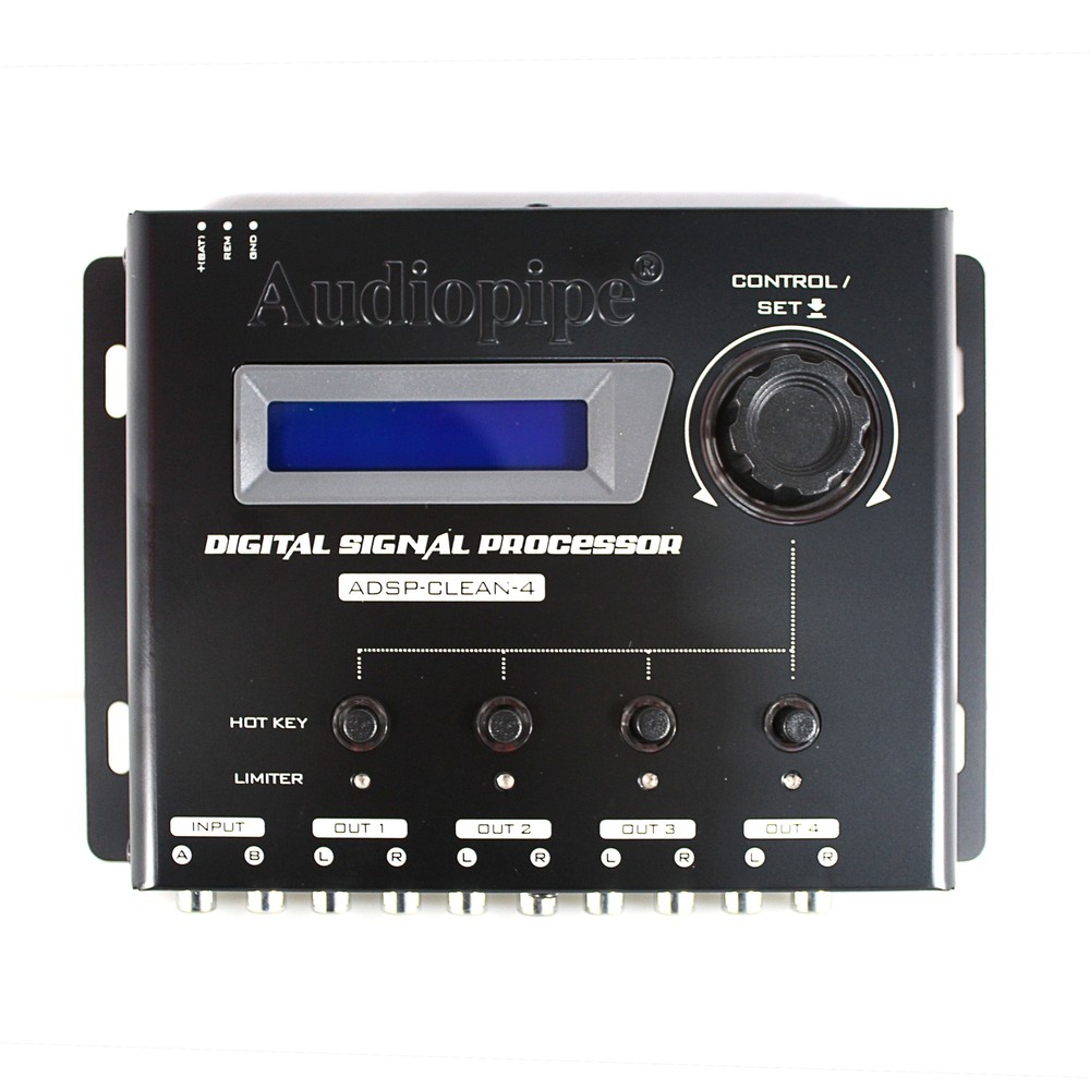 Audiopipe DSP Digital Signal Processor Equalizer Crossover 4Ch 12 Band Car Audio