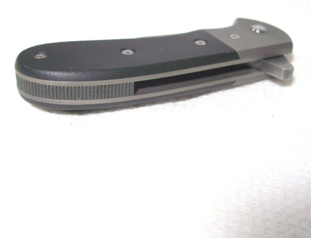 Mint Lg RARE CUSTOM BURCHTREE BLADEWORKS Fighting Folding Flipper Pocket Knife