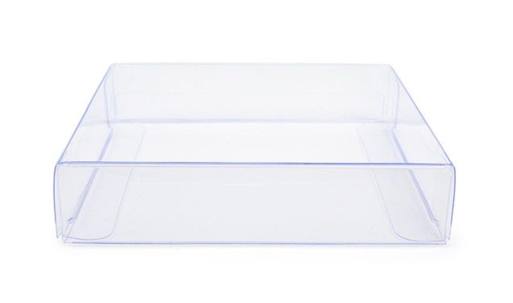 25 Clear Plastic PET Boxes Wedding Crafts Display Box 4.5" X 4.5" X 3/4"