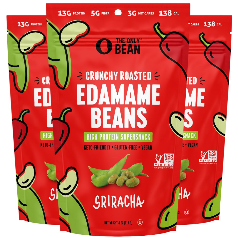 Crunchy Roasted Edamame Beans, 4 Oz (3 Pack)