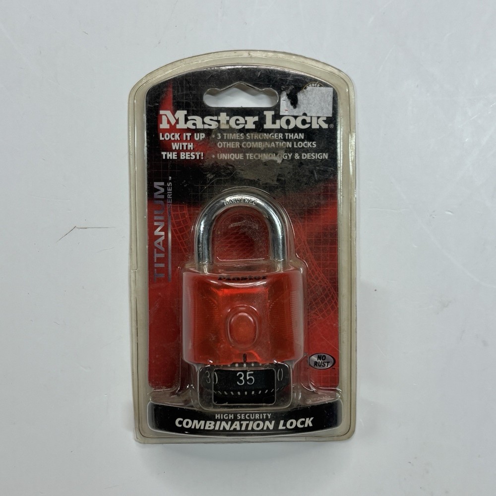 Master Lock Titanium Series Combination Lock 3X Stronger