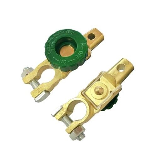 Battery Disconnect Switch, Quick Disconnect Battery Cut Off Switch, 2 PCS Green