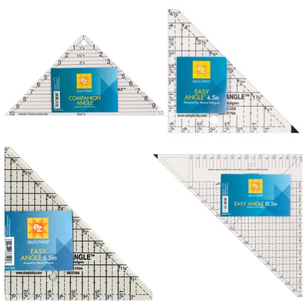 EZ Quilting Quilters Craft Patchwork Square Rectangle Ruler Triangle 51 Template