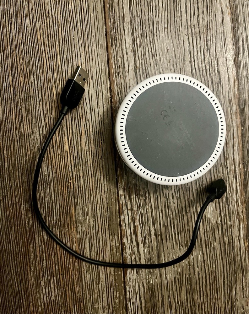 Amazon Echo Dot 2nd Generation Smart Assistant White RS03QR Used Alexa Wire