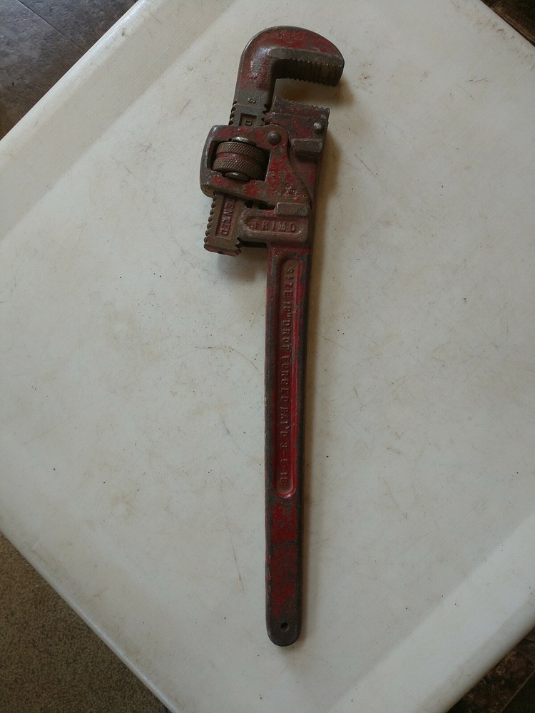 Vintage Trimo No. 18 Adj. Pipe Monkey Wrench