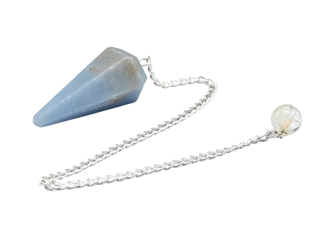 Angelite Dowsing Crystal Pendulum
