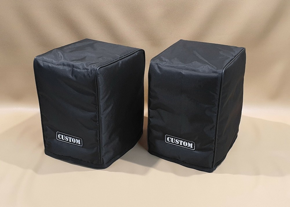 Custom padded covers (pair) for KEF Reference Meta 1 w/ rear cut for cables