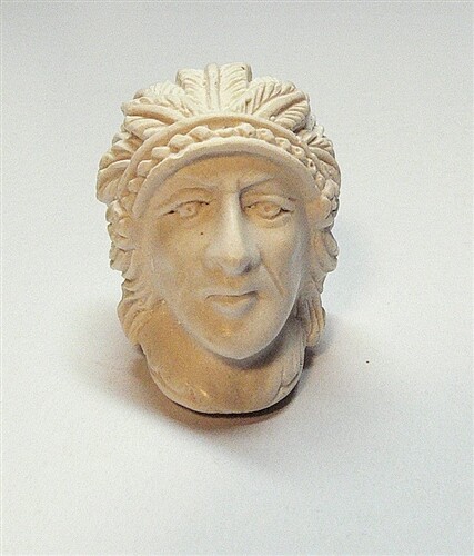 Imported Small Meerschaum Pipe - Native America CHIEF