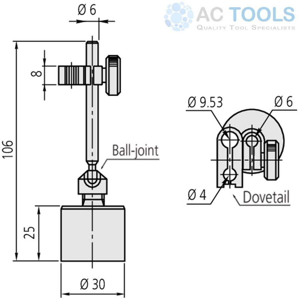Mitutoyo Magnetic Stand - Mini 7014E Genuine
