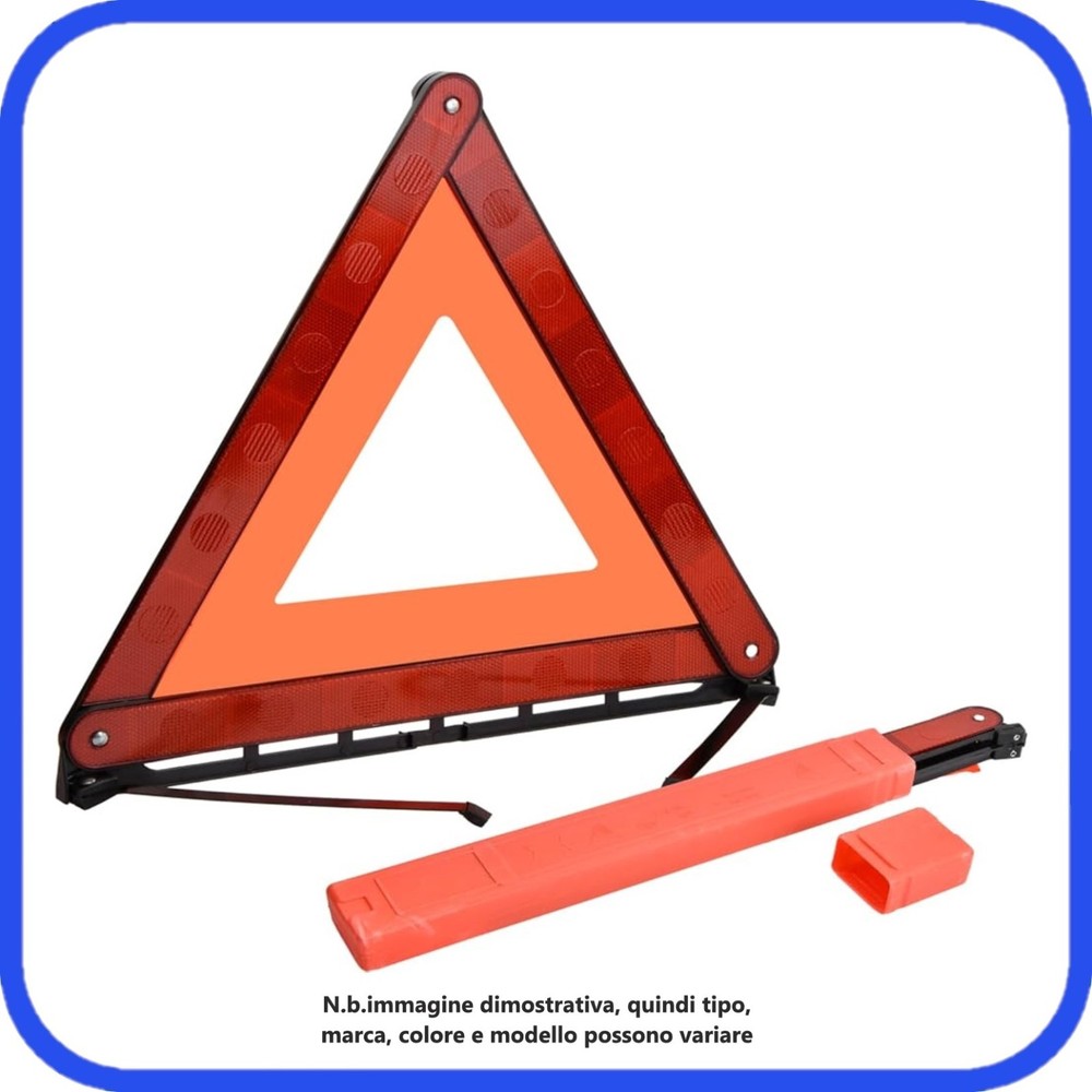 Emergency Triangle Car Approved + Reflective Vest Safety Kit