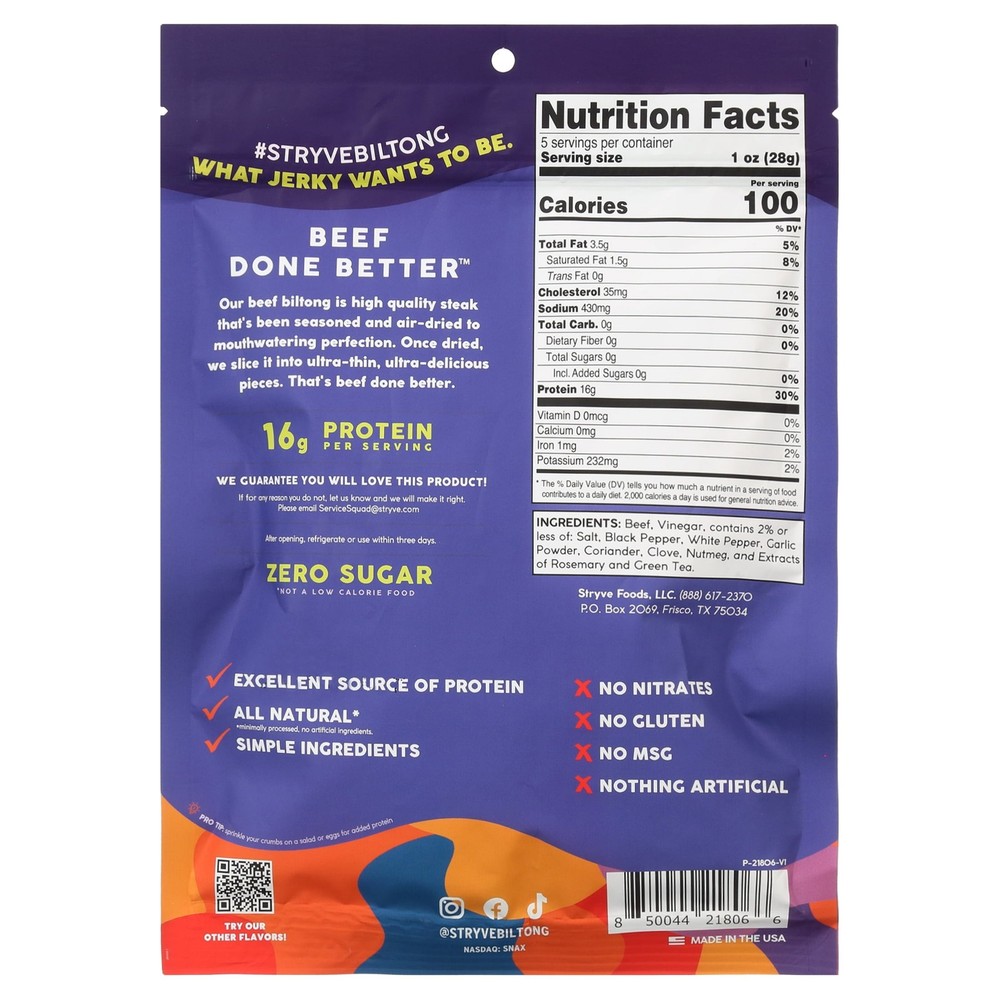Original Thinly Sliced Steak 5oz Resealable Bag