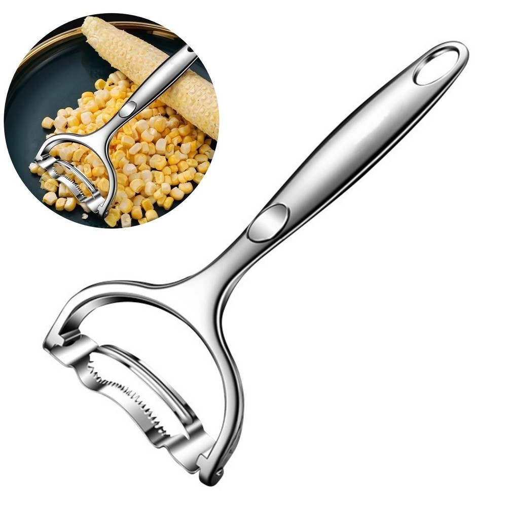 Heavy Duty Stainless Steel Corn Cob Stripping Tool for Fast Kernel Removal