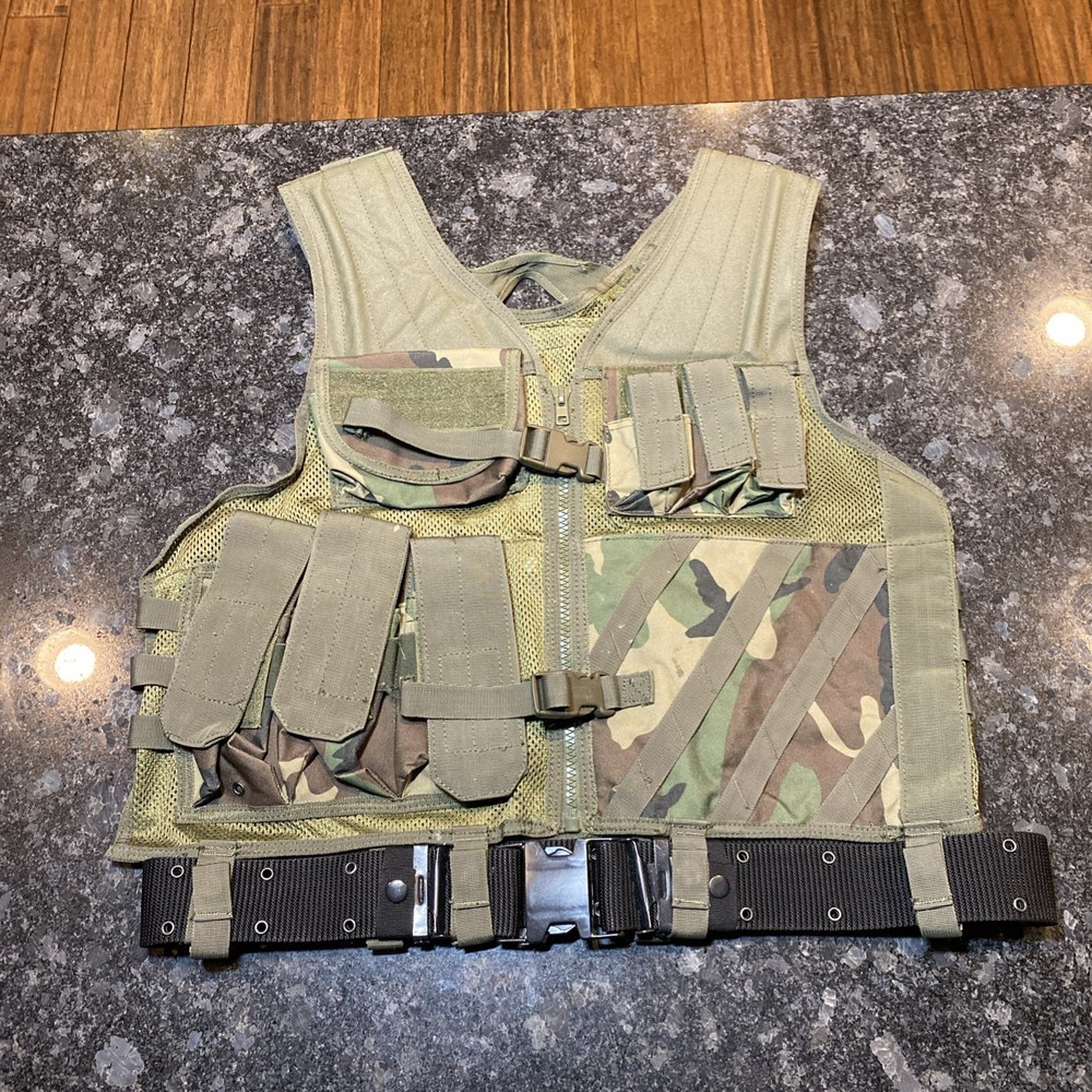 Voodoo Tactical Load Bearing Vest Camo Army Adjustable