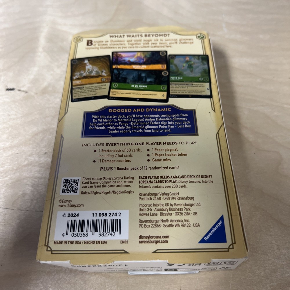 Lorcana starter deck sealed Into the Inkland