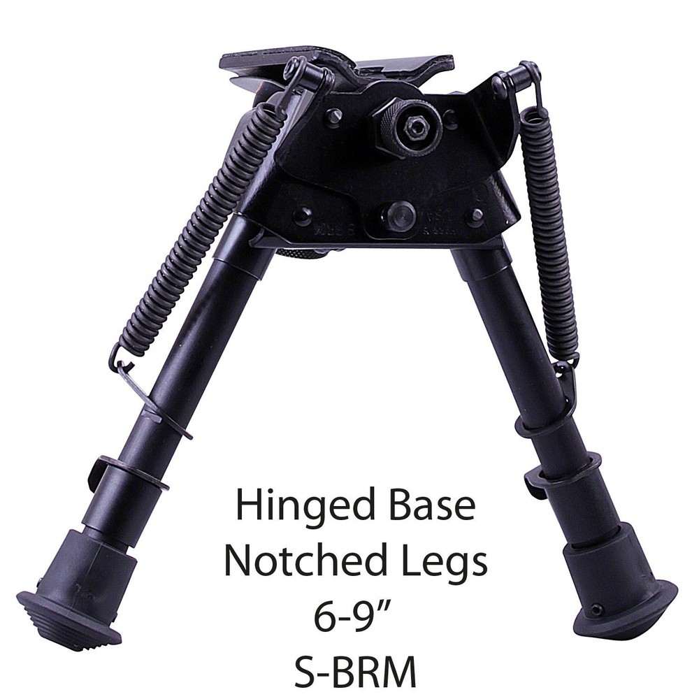 Harris Engineering S-BRM Hinged Base 6 - 9-Inch BiPod,Black