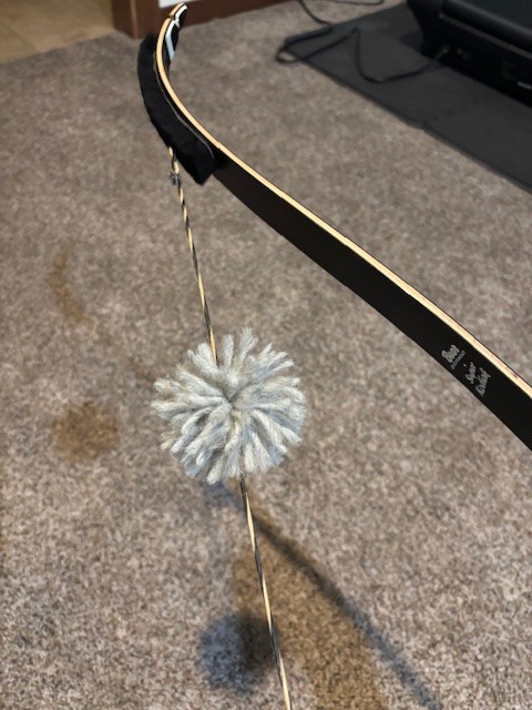 Bow String Silencers  (Pair)- Made w/100% Wool & Acrylic.  Recurve Or Compound