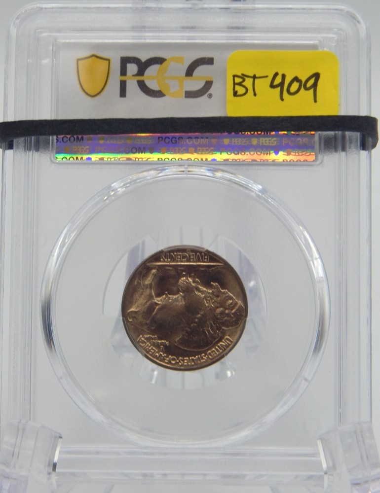 1938-D/D 5C Buffalo Nickel Five Cent PCGS GRADED MS66 (BT409)