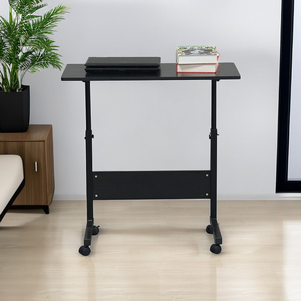 Ergonomic Black Portable Computer Desk,Adjustable Laptop Desk w/ 31.5'' Tabletop