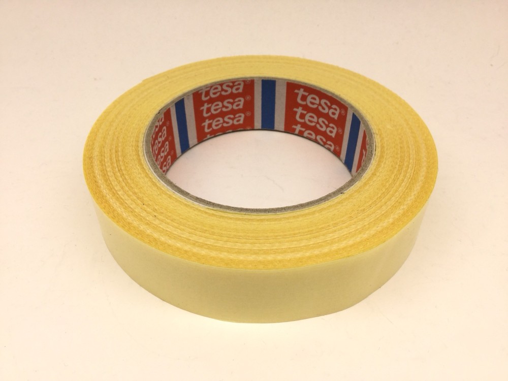 2 PACK - 4934 Tesa Tape 25mm Double Sided Tape Fabric Backing (x2)