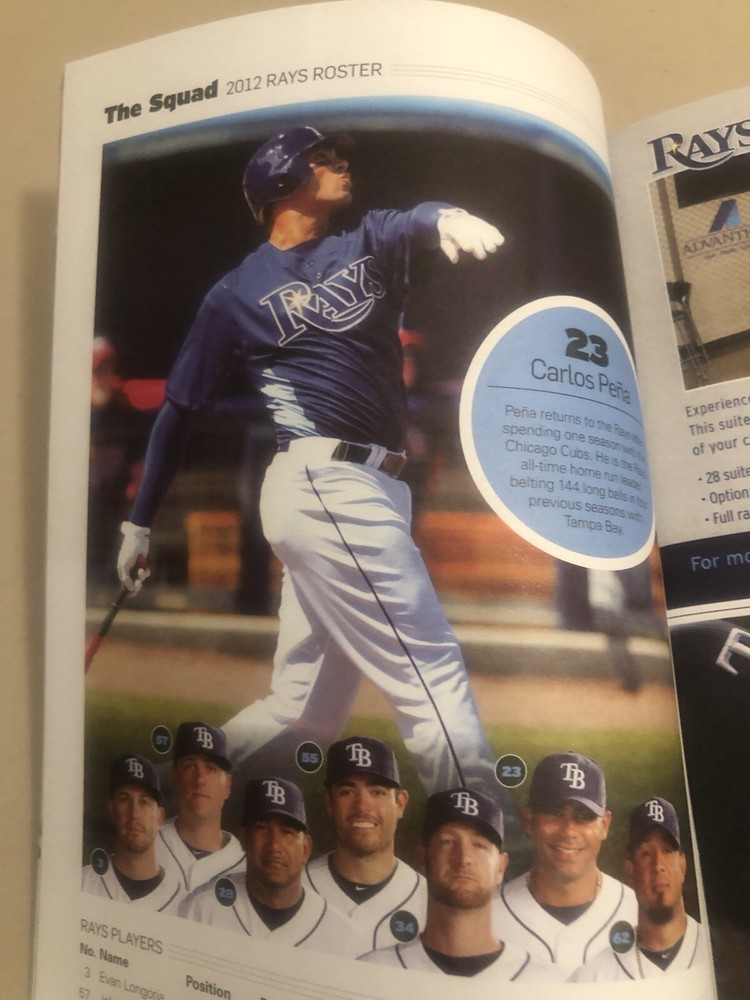 Tampa Bay Rays ⚾️ Inside Pitch Program April/May 2012 ⚾️ Evan Longoria