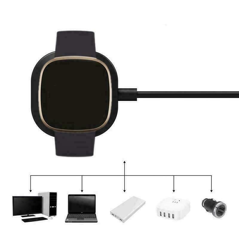 Magnetic Charging Dock USB Charger Cable for Fitbit Versa3 / Sense Smart Watch